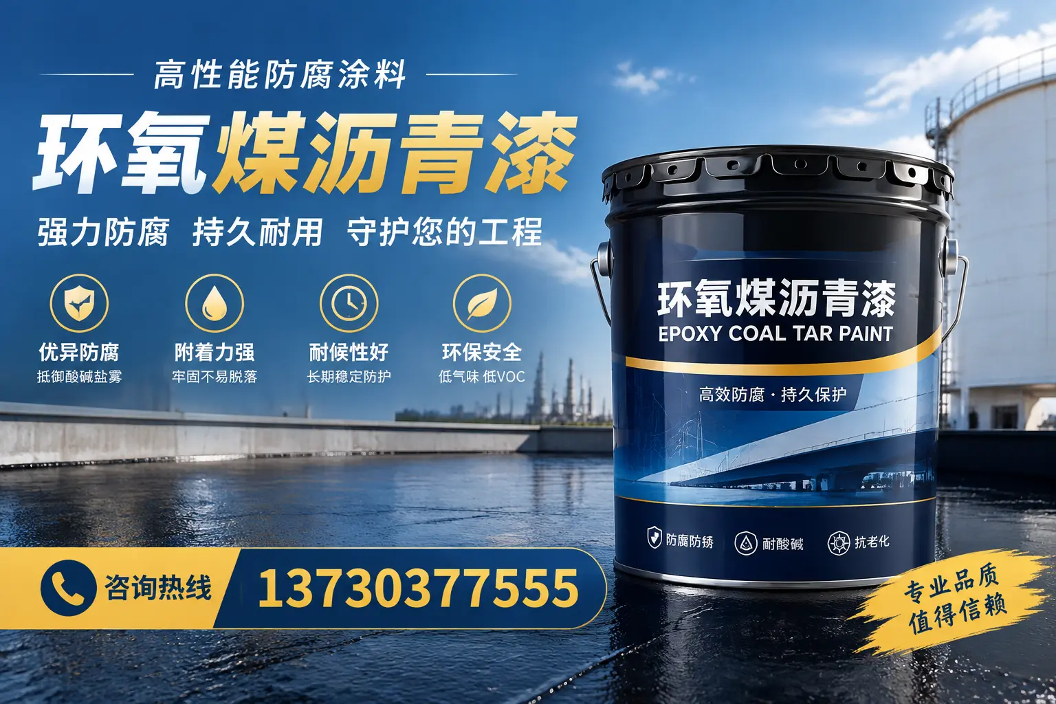 环氧煤沥青漆的耐久性分析，适合周村的使用场景